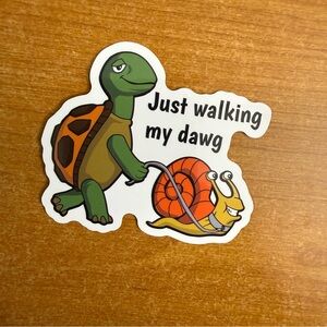Turtle and Snail‎ Sticker